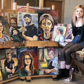 Buffalo State senior using art to cope with challenging illness